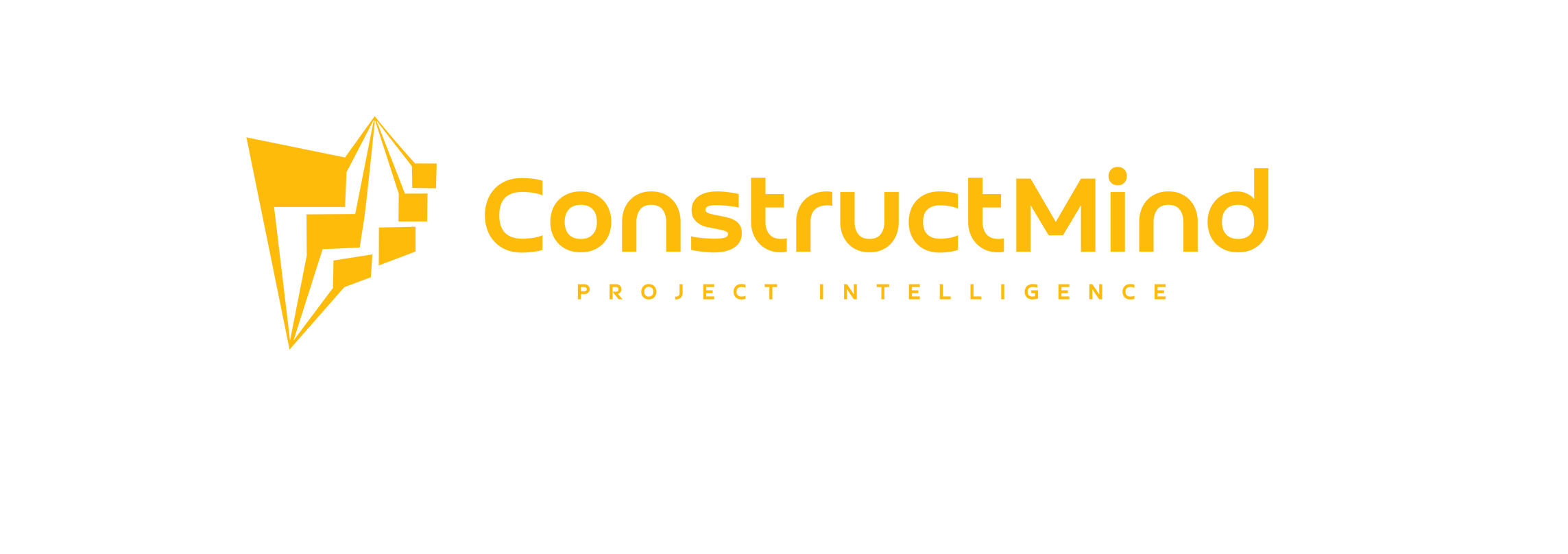 ConstructMind Logo Yellow White